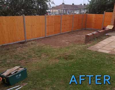 garden fence after