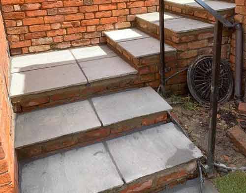 new garden step installations