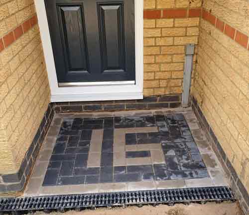 paving designs- house number