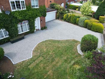 after driveway paving