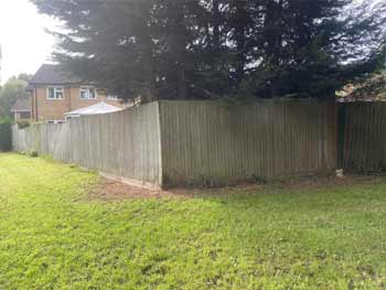 before garden fencing