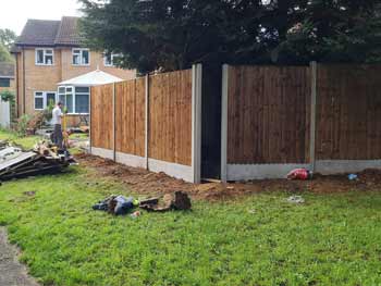 big fence job during our works