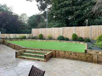 garden after our works by DH SONS Ltd