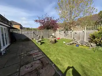 before garden